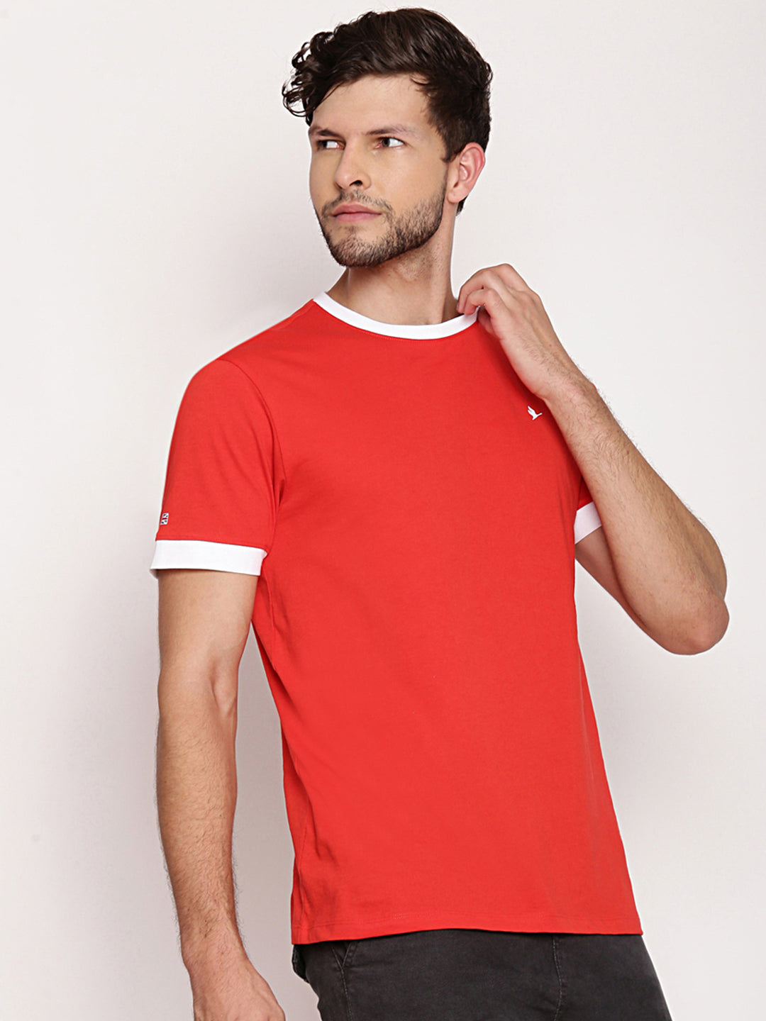 MENS PREMIUM COTTON HALF SLEEVE CREW NECK T-SHIRTS
