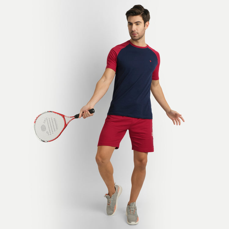 MENS PREMIUM COTTON REGLAN HALF SLEEVE CREW NECK T-SHIRTS