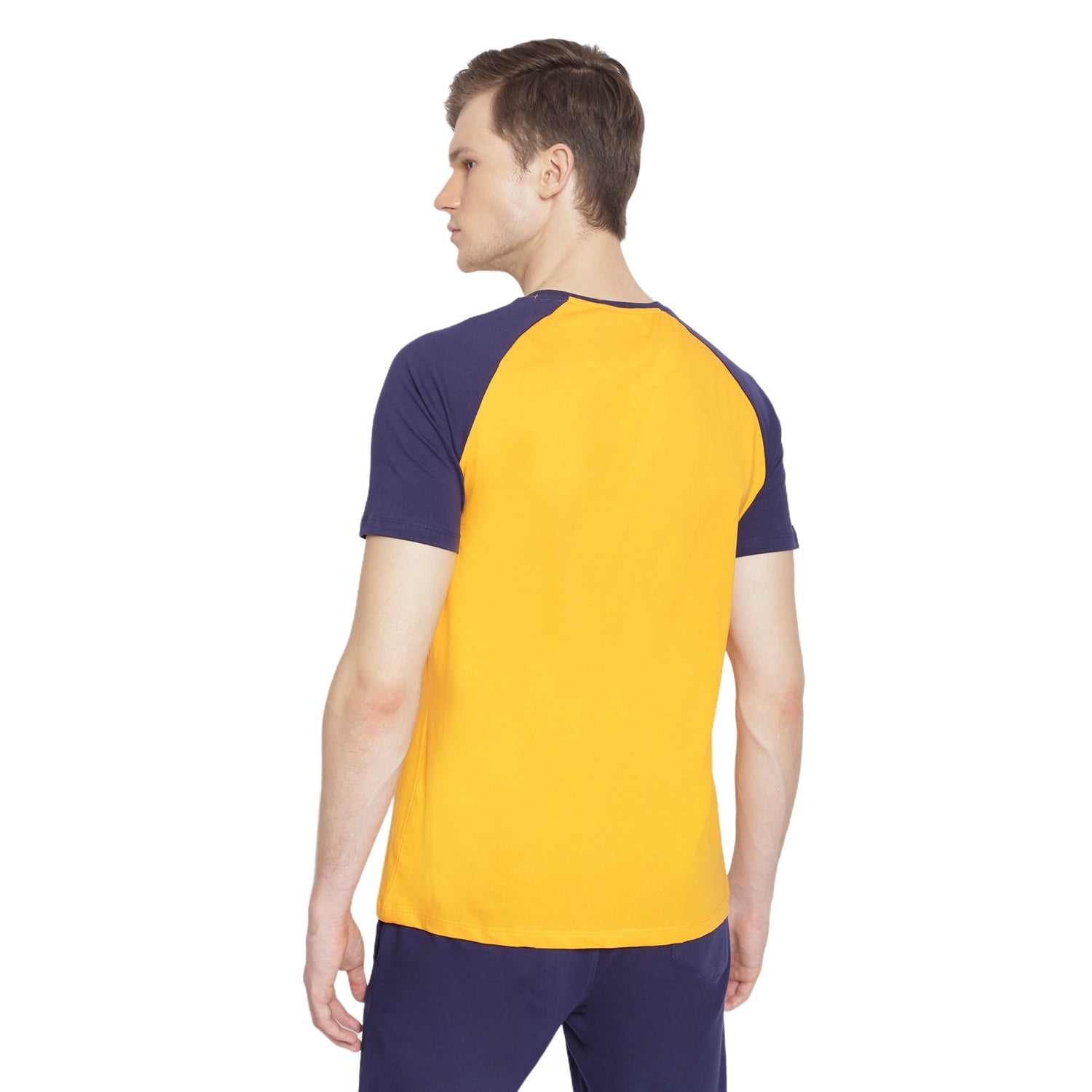 MENS PREMIUM COTTON RAGLAN HALF SLEEVE CREW NECK T-SHIRTS