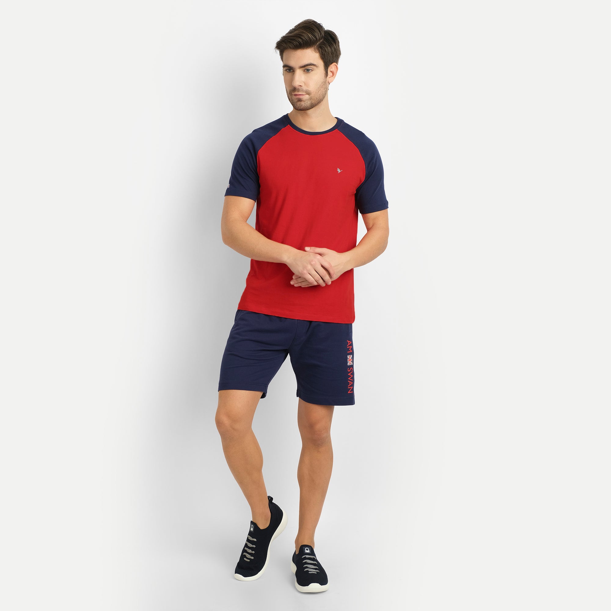 MENS PREMIUM COTTON REGLAN HALF SLEEVE CREW NECK T-SHIRTS