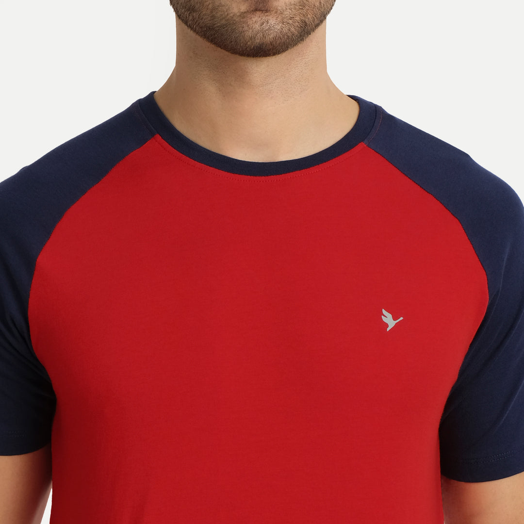 MENS PREMIUM COTTON REGLAN HALF SLEEVE CREW NECK T-SHIRTS