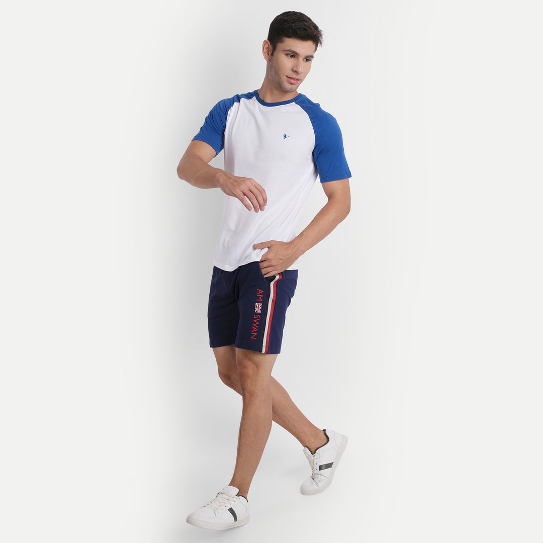 Mens Premium Cotton Reglan Half Sleeve Crew Neck T-Shirts