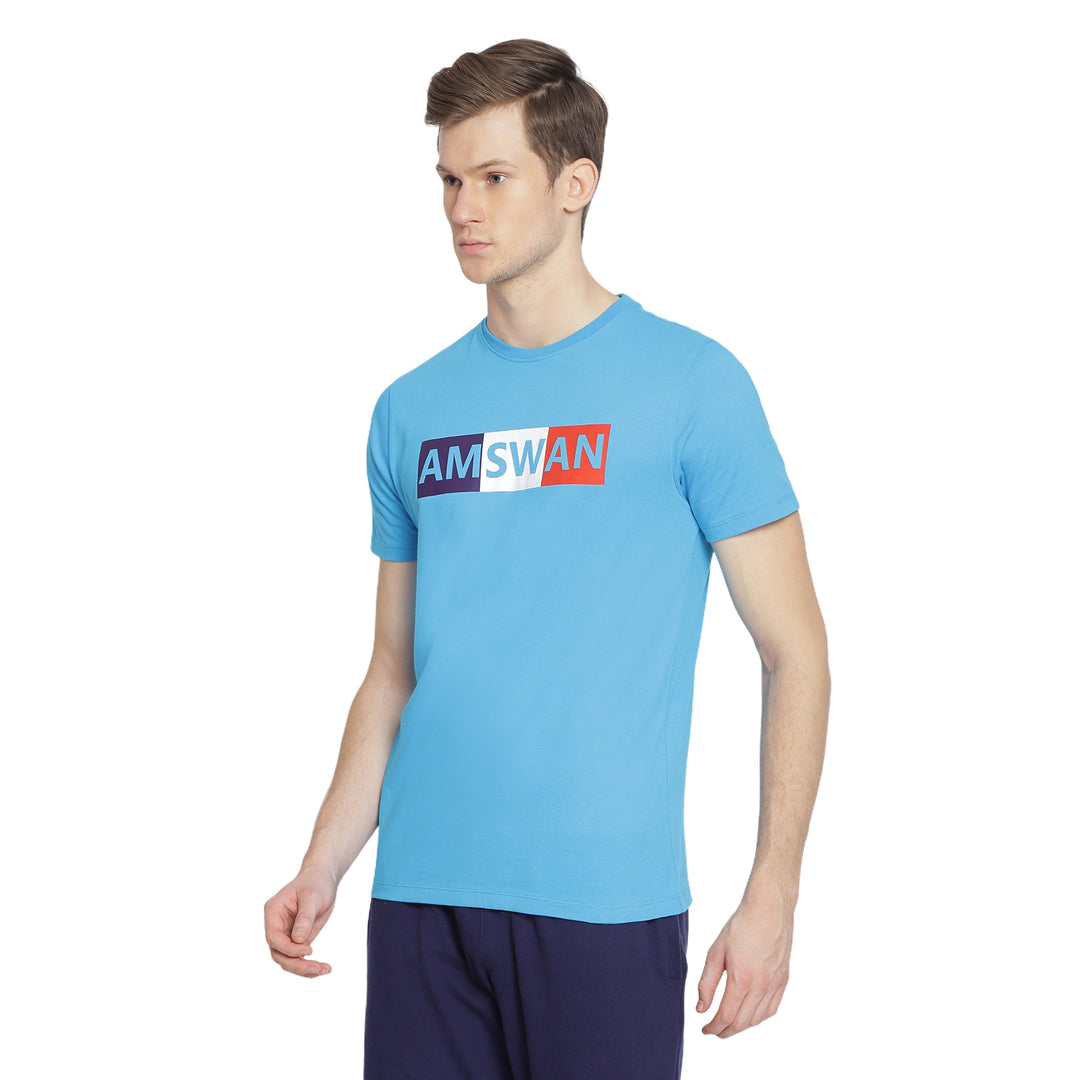 Mens Premium Cotton Printed Half Sleeve Crew Neck T-Shirts