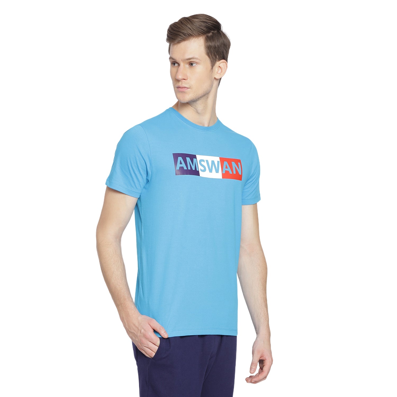 Mens Premium Cotton Printed Half Sleeve Crew Neck T-Shirts