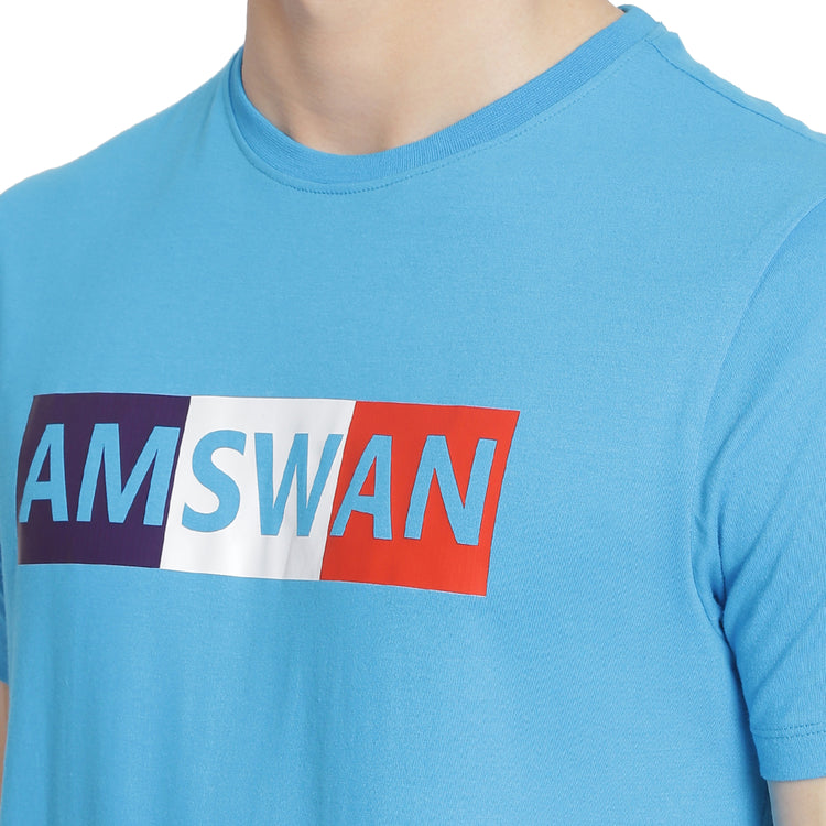 Mens Premium Cotton Printed Half Sleeve Crew Neck T-Shirts