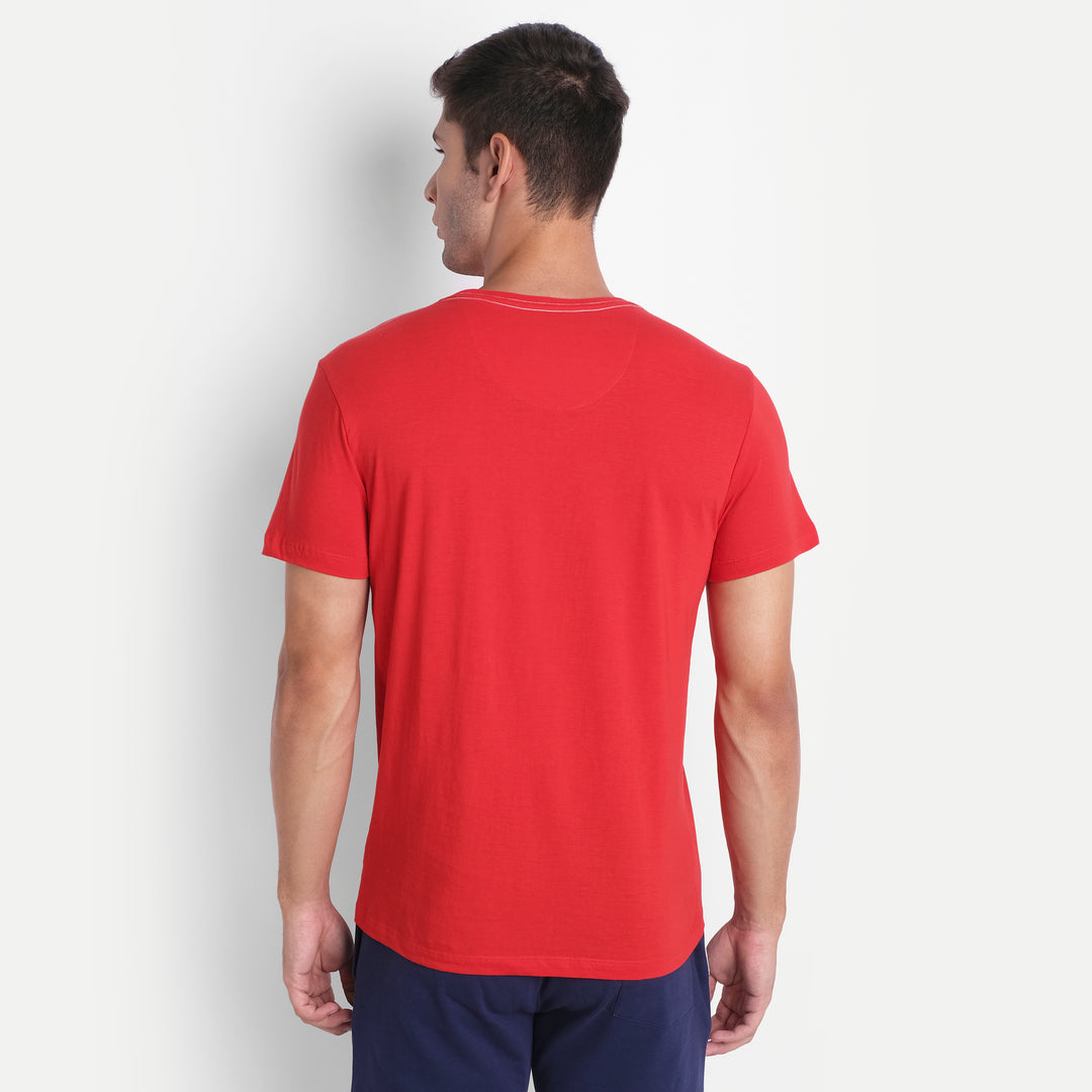 Mens Premium Cotton Printed Half Sleeve Crew Neck T-Shirts