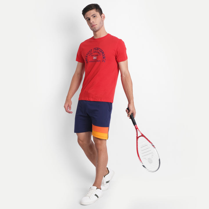 Mens Premium Cotton Printed Half Sleeve Crew Neck T-Shirts