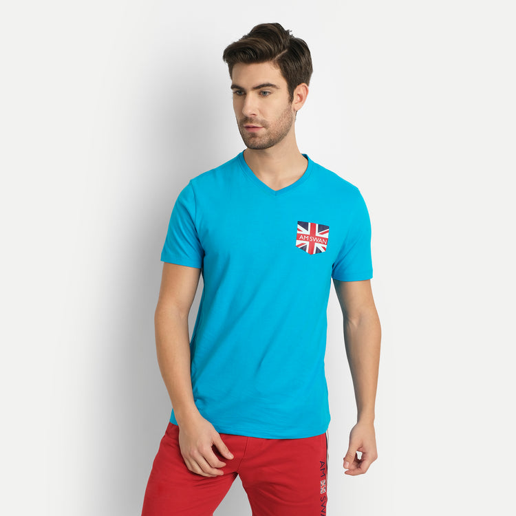 Mens Premium Cotton Printed Half Sleeve Crew Neck T-Shirts