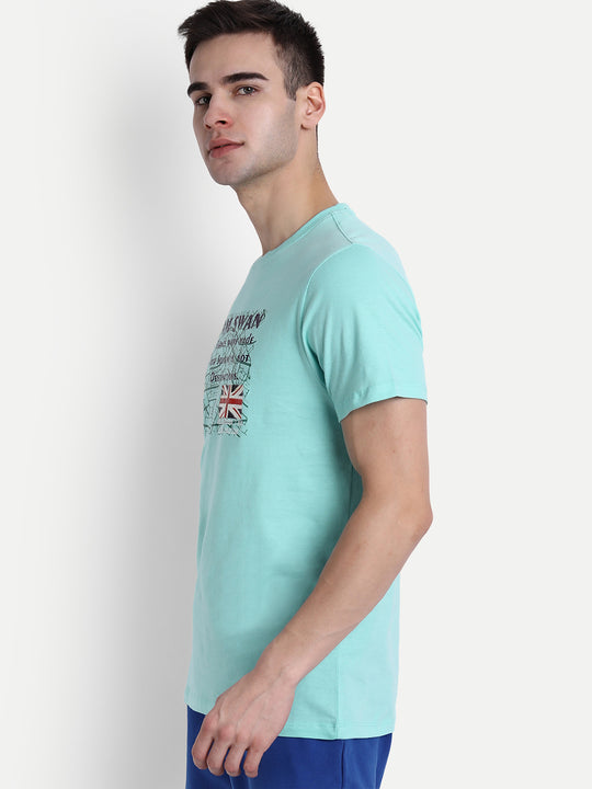 Mens Premium Cotton Printed Half Sleeve Crew Neck T-Shirts