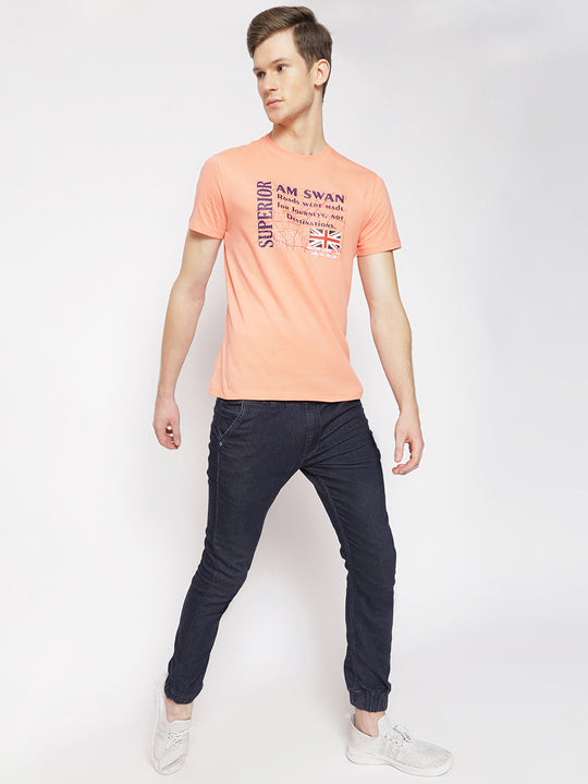 MENS PREMIUM COTTON PRINTED HALF SLEEVE CREW NECK T-SHIRTS