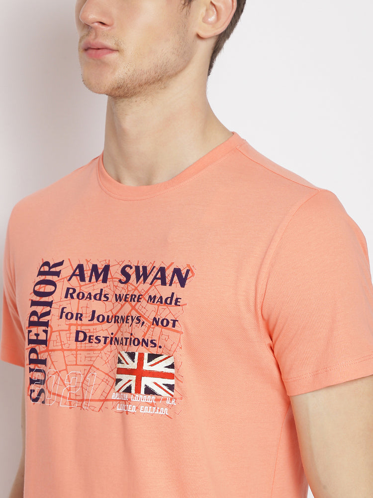 MENS PREMIUM COTTON PRINTED HALF SLEEVE CREW NECK T-SHIRTS