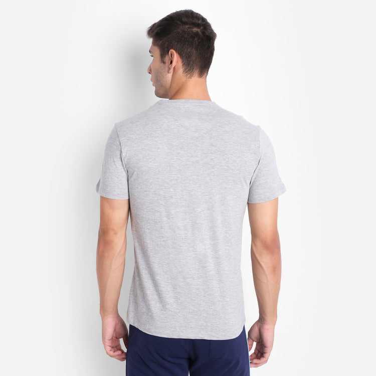 MENS PREMIUM COTTON COLOURBLOCK PRINTED HALF SLEEVE CREW NECK T-SHIRTS