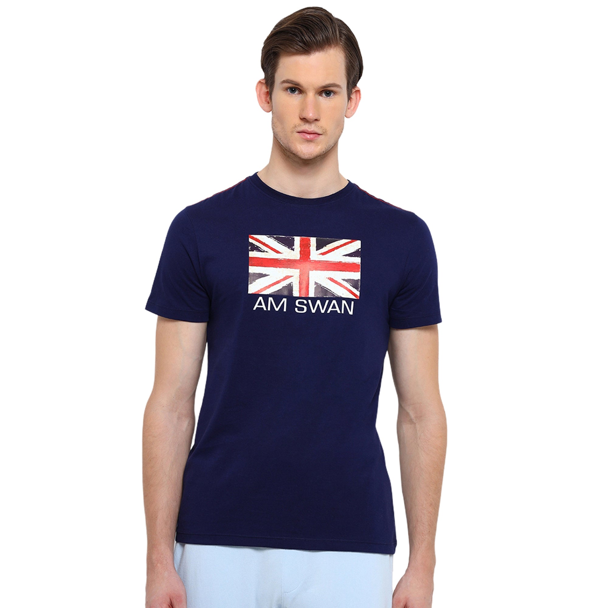 MENS PREMIUM COTTON PRINTED HALF SLEEVE CREW NECK T-SHIRTS