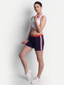 WOMENS PREMIUM RED COTTON LYCRA SMART FIT SHORTS