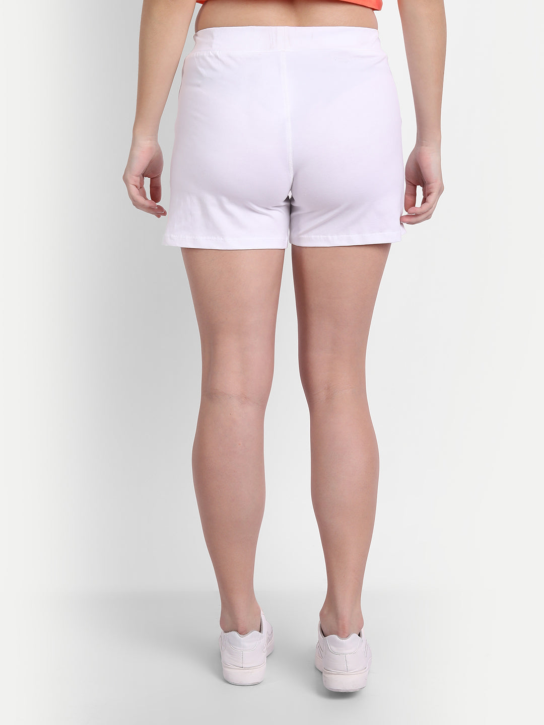 WOMENS PREMIUM COTTON LYCRA SMART FIT WAISTBAND PRINTED SHORTS