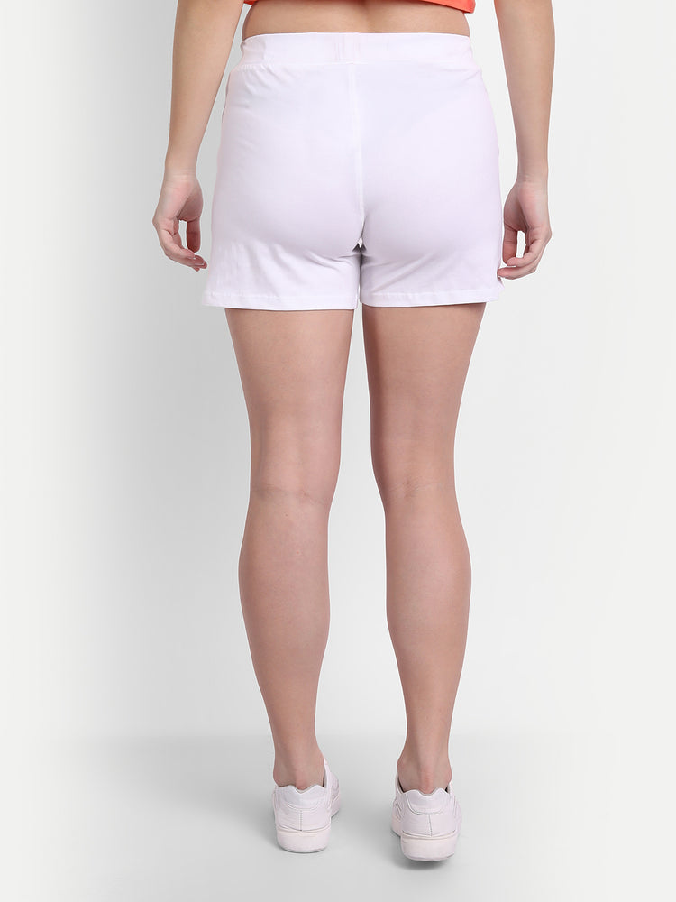 WOMENS PREMIUM COTTON LYCRA SMART FIT WAISTBAND PRINTED SHORTS