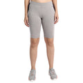 WOMENS PREMIUM GREY & NAVY COTTON LYCRA SMART FIT SHORTS