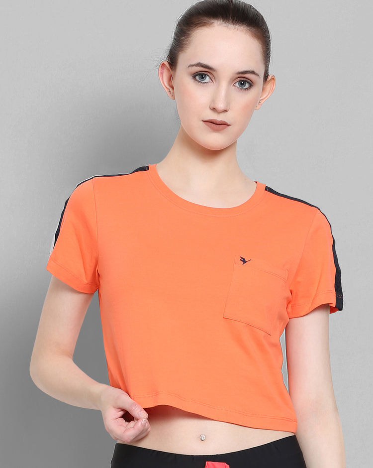 Womens Premium Cotton Lycra Smart Fit 3/4 Sleeve Solid T-Shirts