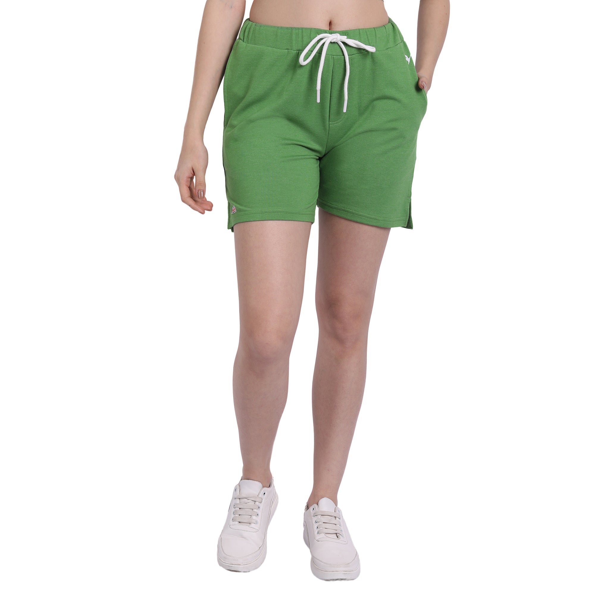 Womens Premium Cotton Solid Shorts