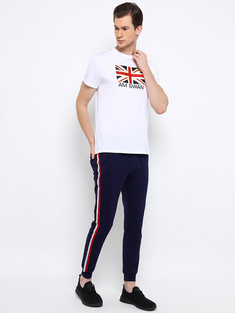 Mens Premium Cotton Printed Track Pant