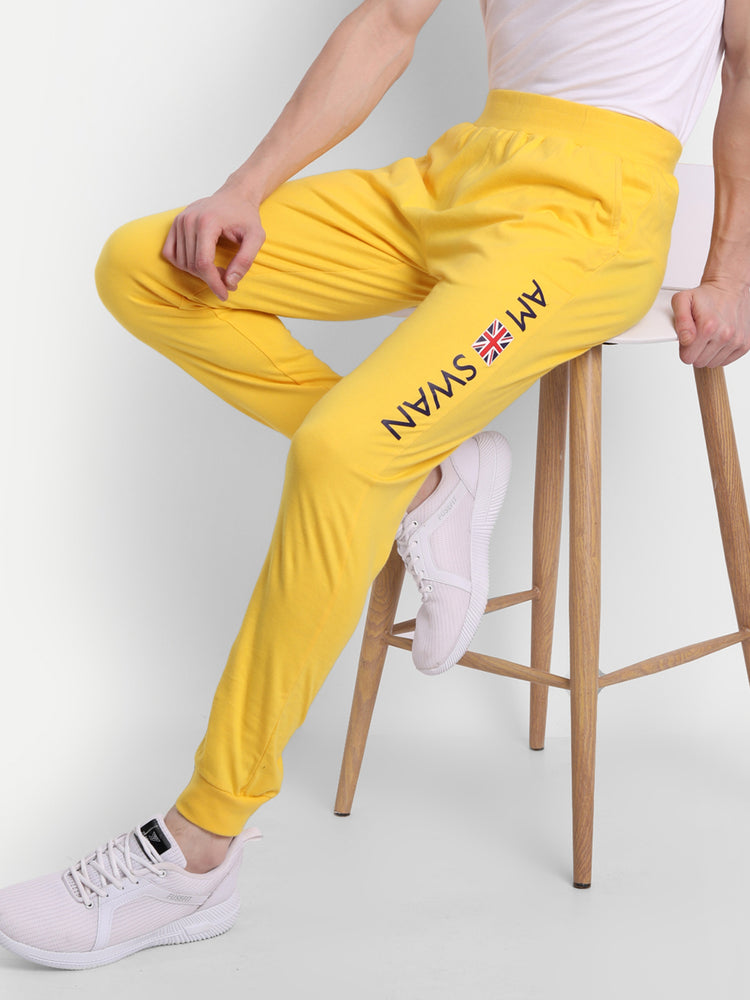 Mens Premium Cotton Printed Track Pant