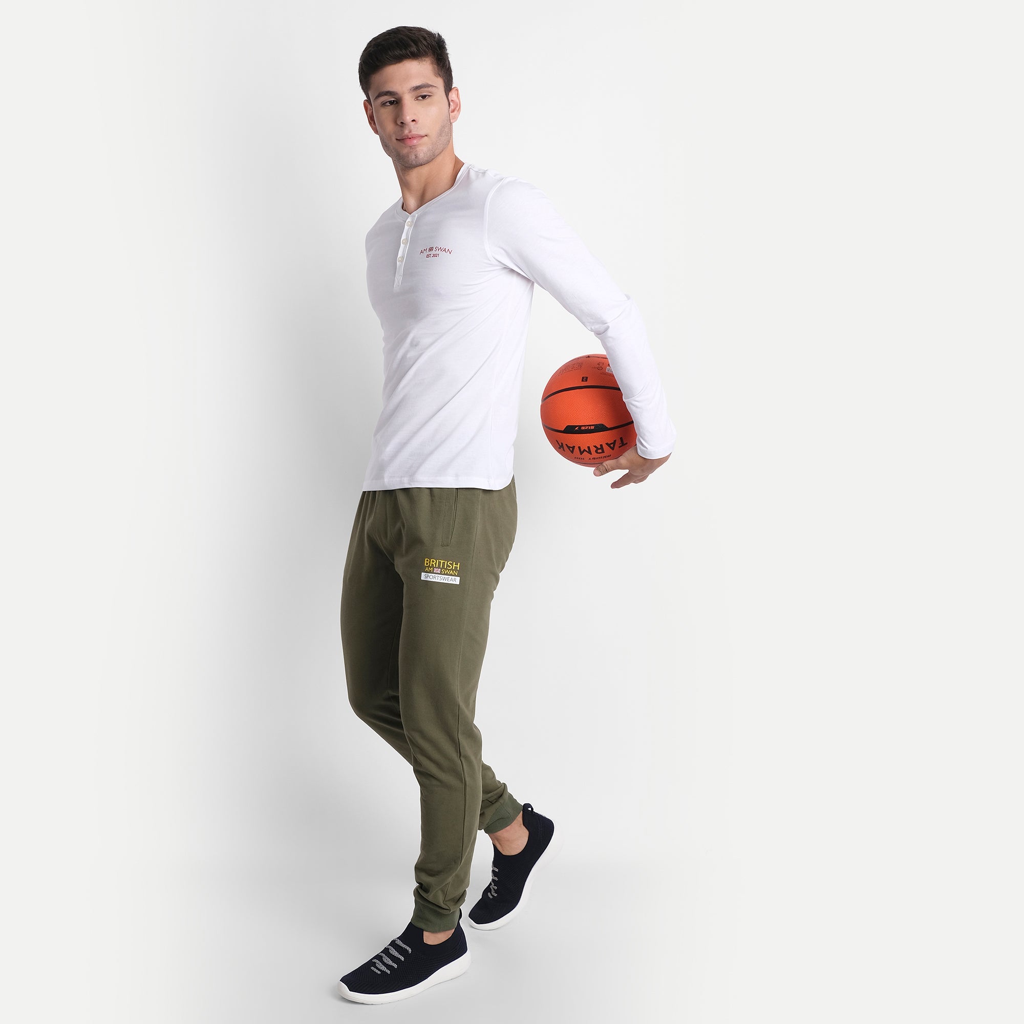 MENS PREMIUM COTTON PRINTED FULL SLEEVE HENLEY T-SHIRTS