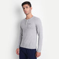 MENS PREMIUM COTTON PRINTED FULL SLEEVE HENLEY T-SHIRTS