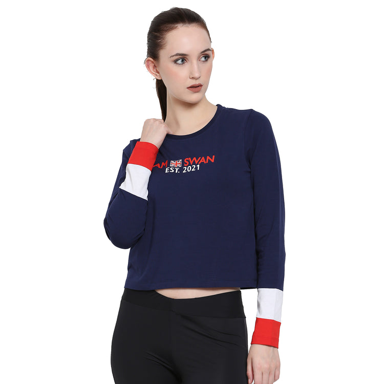 Women'S Premium Cotton Printed Full Sleeve T-Shirts