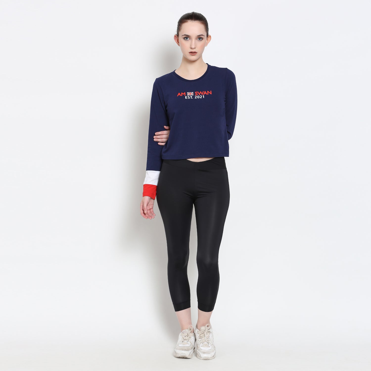 Women'S Premium Cotton Printed Full Sleeve T-Shirts