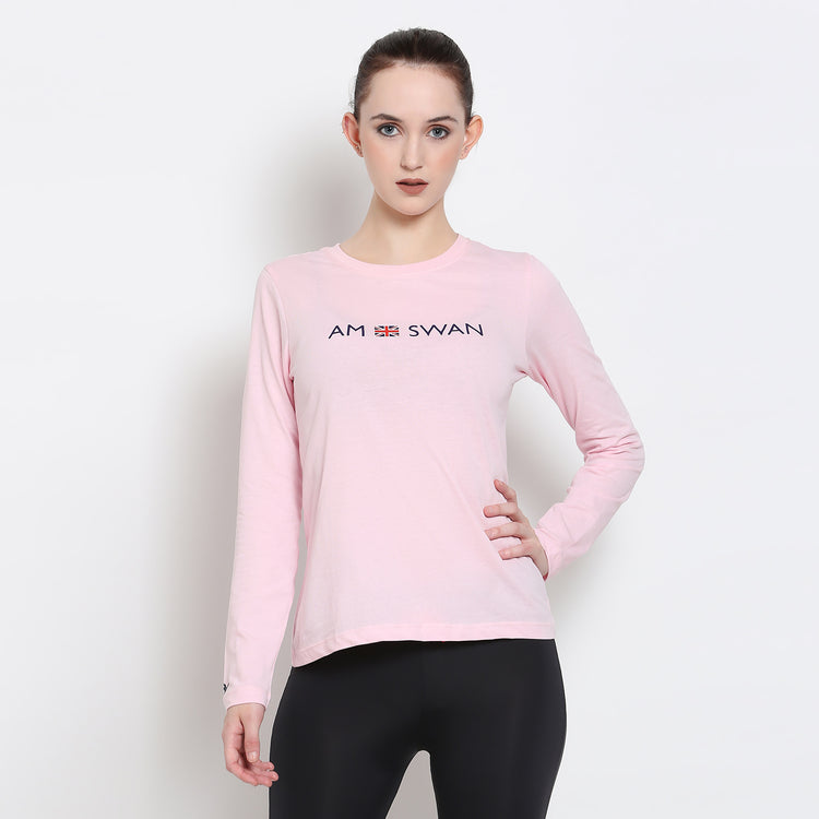 Women'S Premium Cotton Printed Full Sleeve T-Shirts