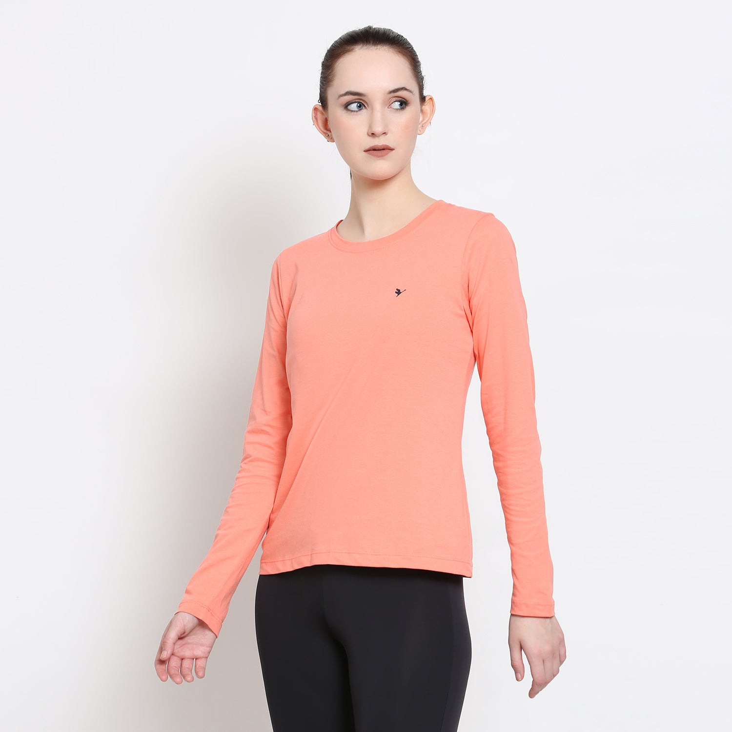 Women'S Premium Cotton Solid Full Sleeve T-Shirts