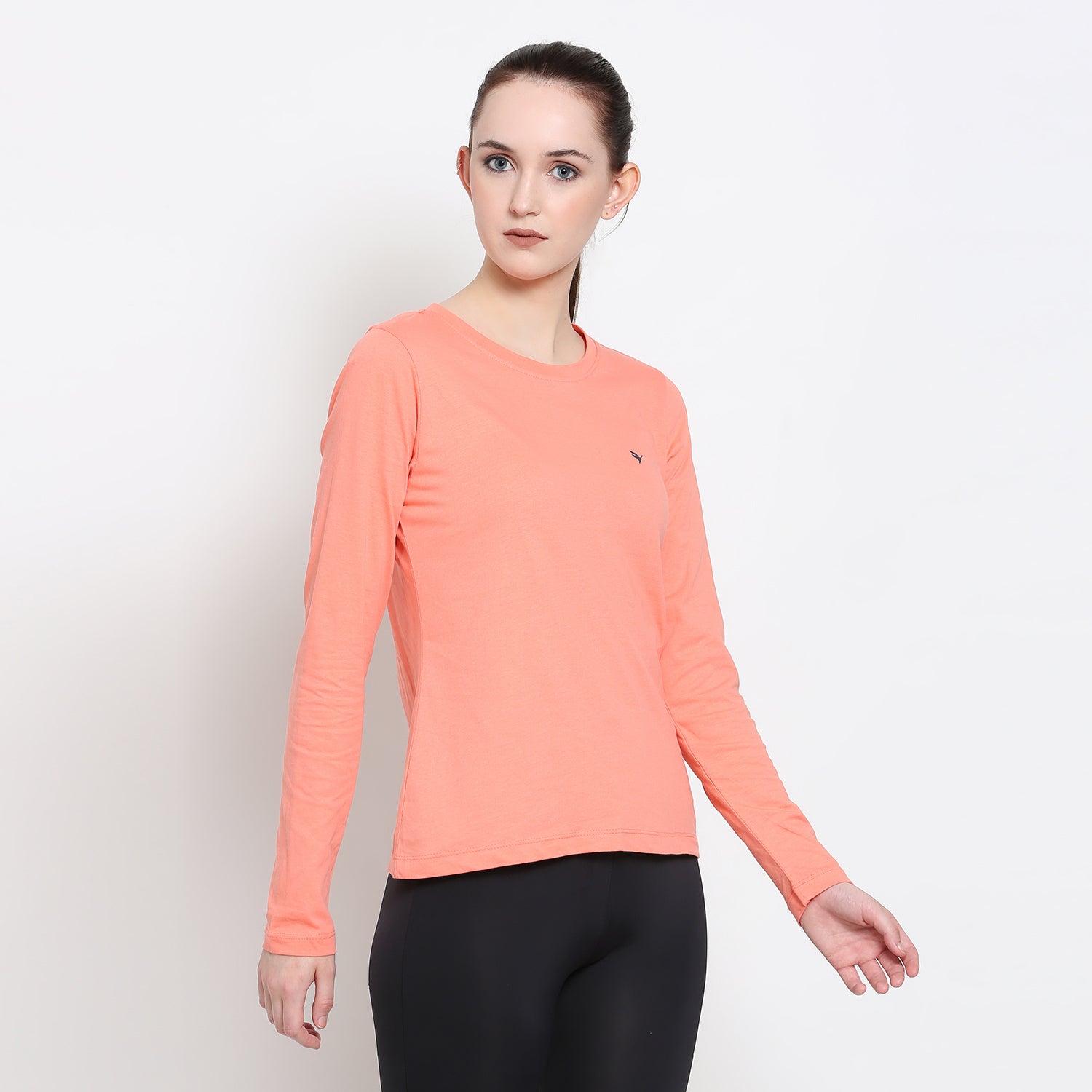 Women'S Premium Cotton Solid Full Sleeve T-Shirts