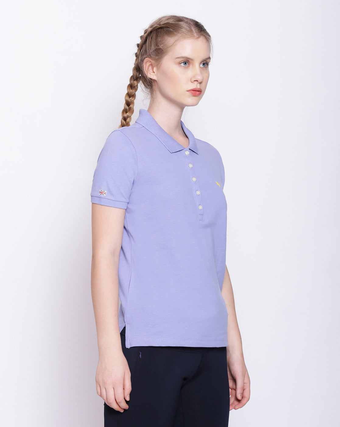 Womens Premium Cotton Solid Half Sleeve Polo T-Shirts
