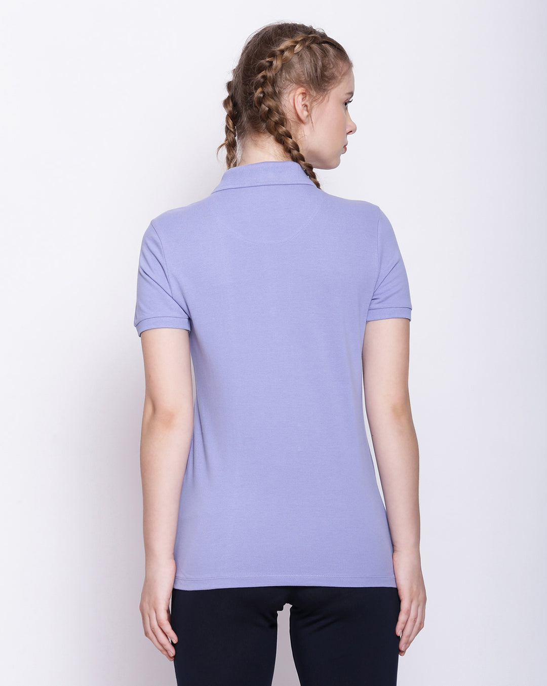 Womens Premium Cotton Solid Half Sleeve Polo T-Shirts