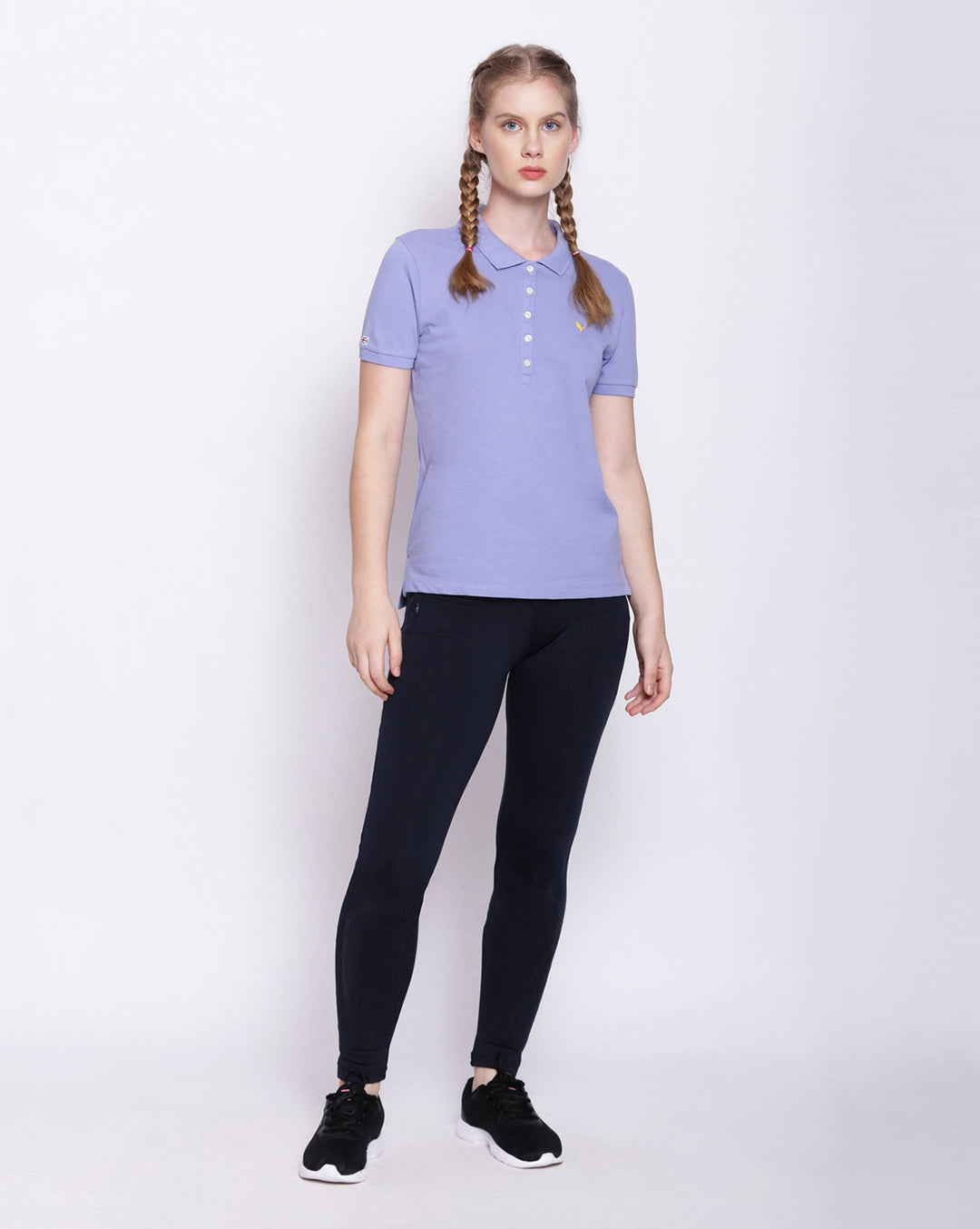 Womens Premium Cotton Solid Half Sleeve Polo T-Shirts