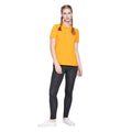 WOMENS PREMIUM COTTON SOLID HALF SLEEVE POLO T-SHIRTS
