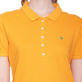 WOMENS PREMIUM COTTON SOLID HALF SLEEVE POLO T-SHIRTS