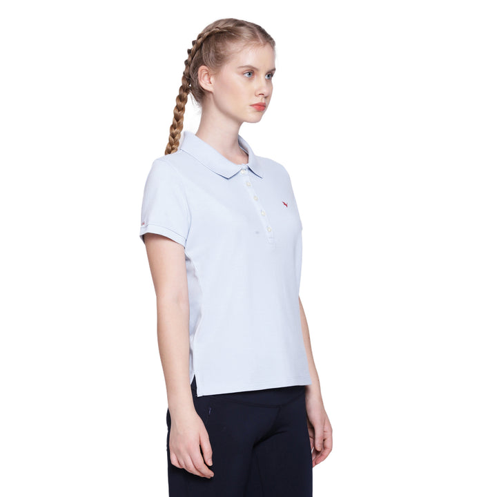 Women's Premium Cotton Solid Half Sleeve Polo T-shirts