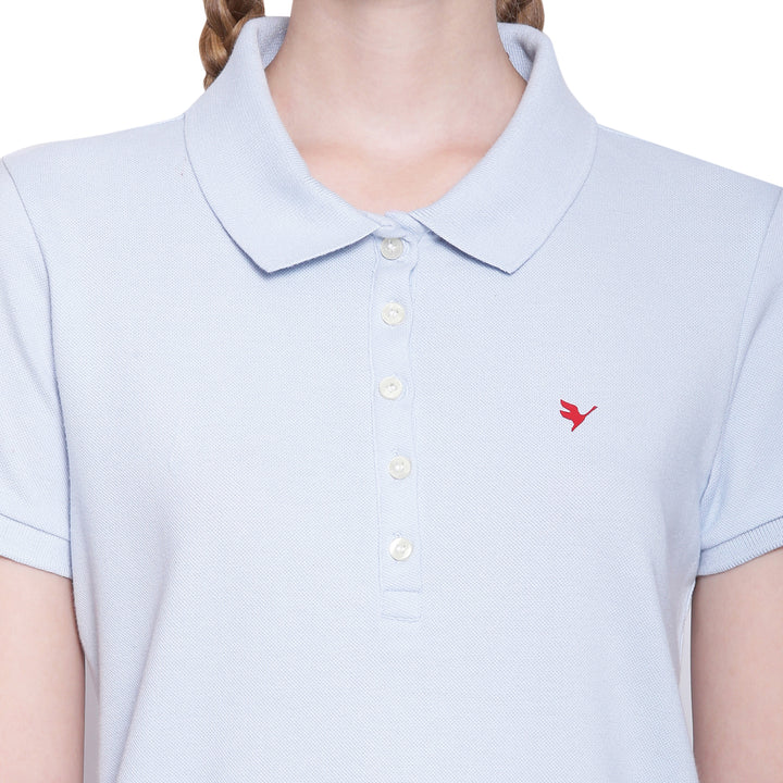 Women's Premium Cotton Solid Half Sleeve Polo T-shirts