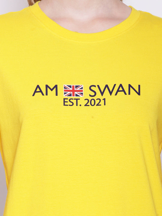 Women'S Premium Cotton Printed Half Sleeve T-Shirts