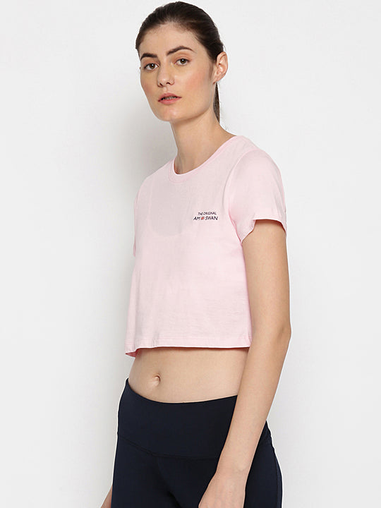 Women'S Premium Cotton Printed Half Sleeve Crop T-Shirts