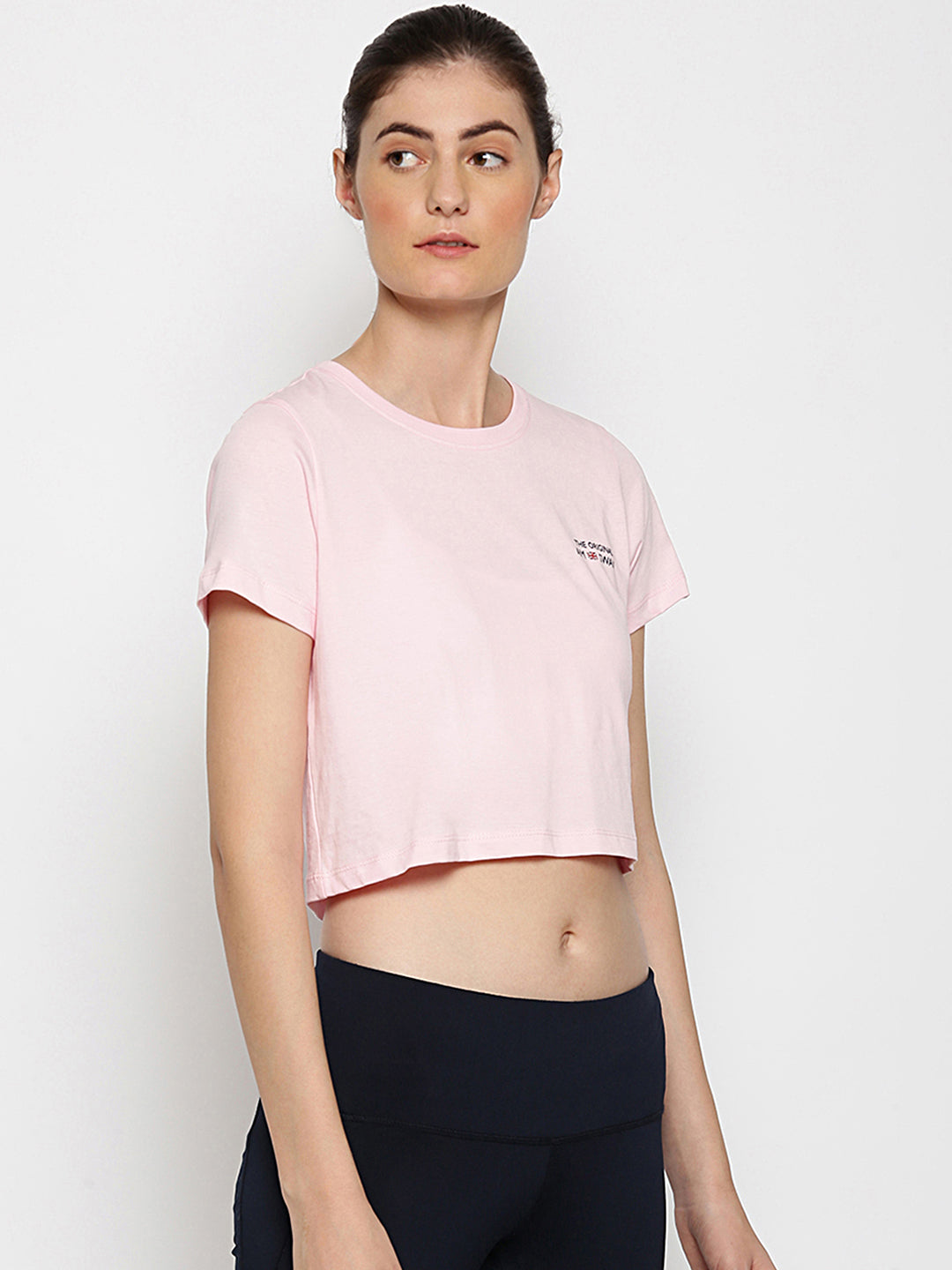 Women'S Premium Cotton Printed Half Sleeve Crop T-Shirts