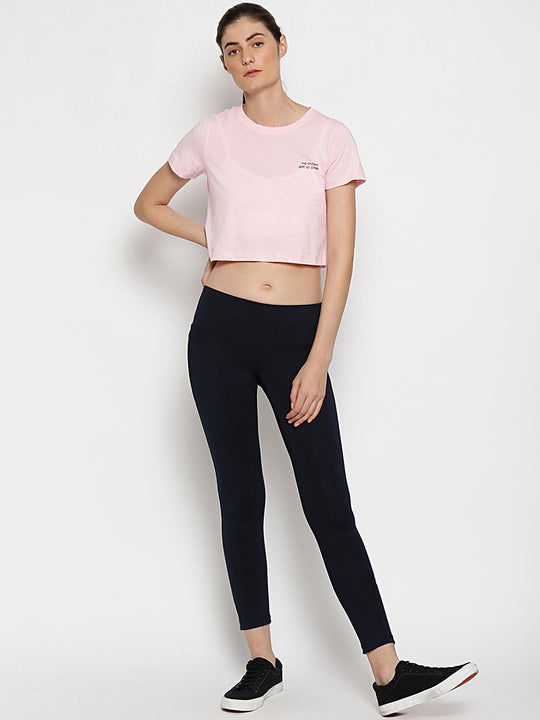 Women'S Premium Cotton Printed Half Sleeve Crop T-Shirts