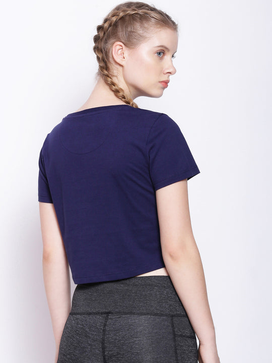 Women'S Premium Cotton Printed Half Sleeve Crop T-Shirts