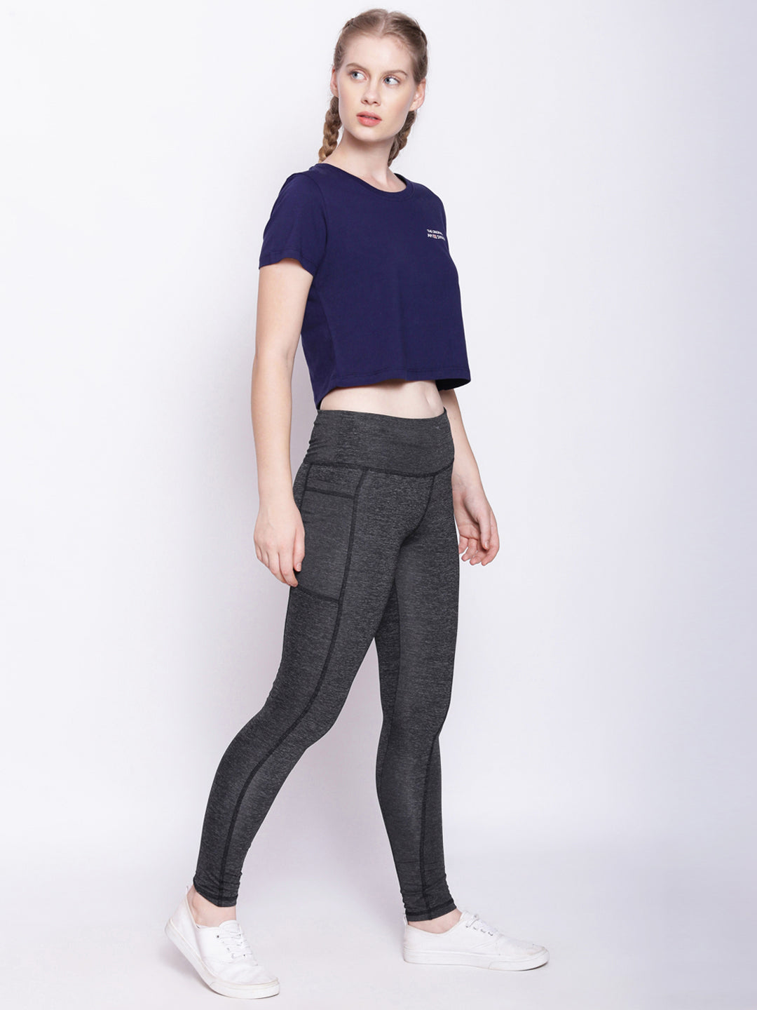 Women'S Premium Cotton Printed Half Sleeve Crop T-Shirts