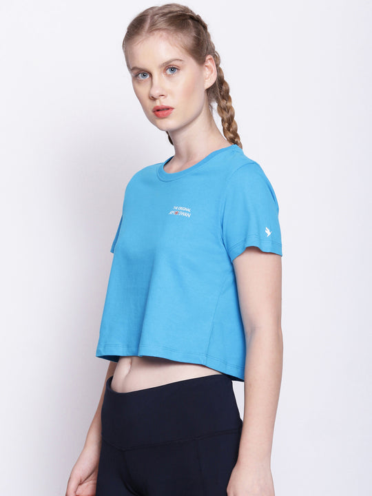 Women'S Premium Cotton Printed Half Sleeve Crop T-Shirts