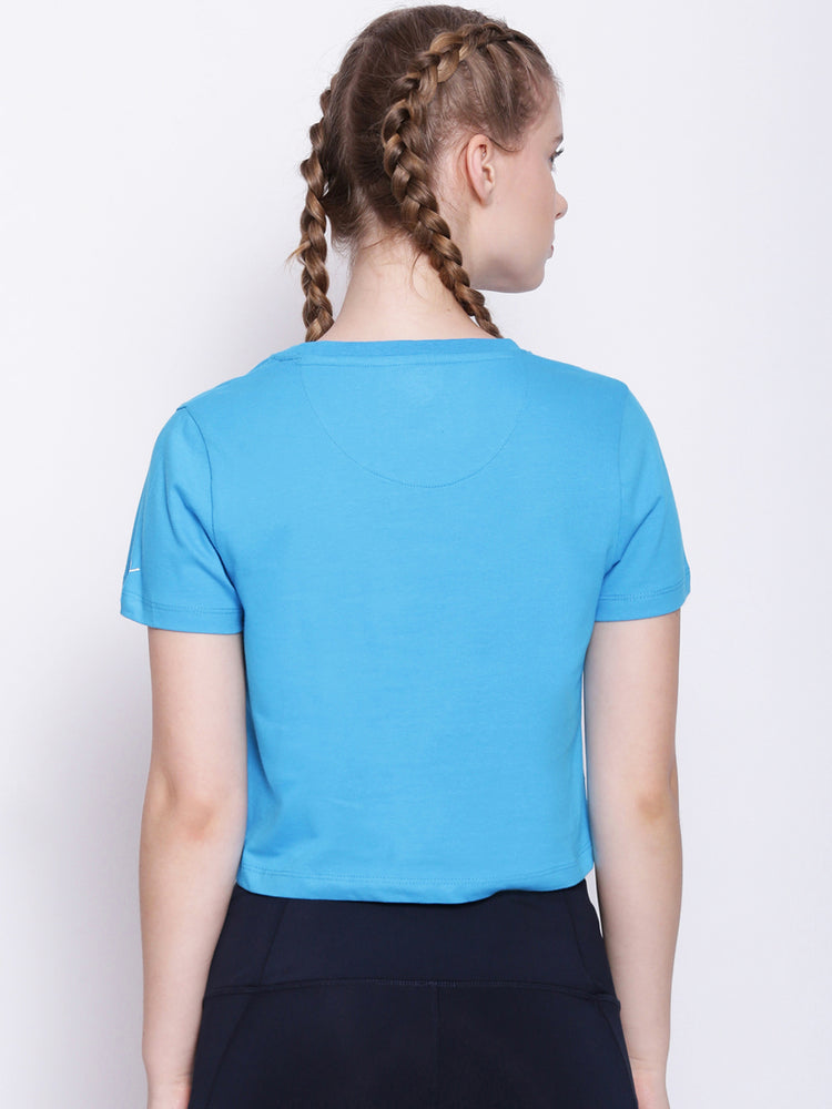 Women'S Premium Cotton Printed Half Sleeve Crop T-Shirts