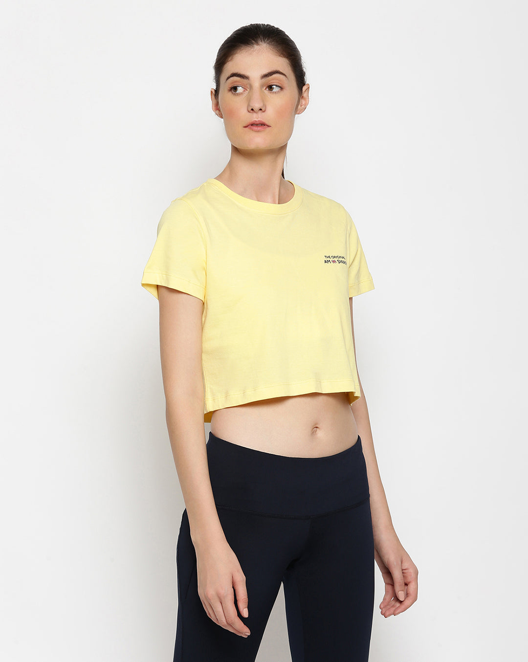 Women'S Premium Cotton Printed Half Sleeve Crop T-Shirts