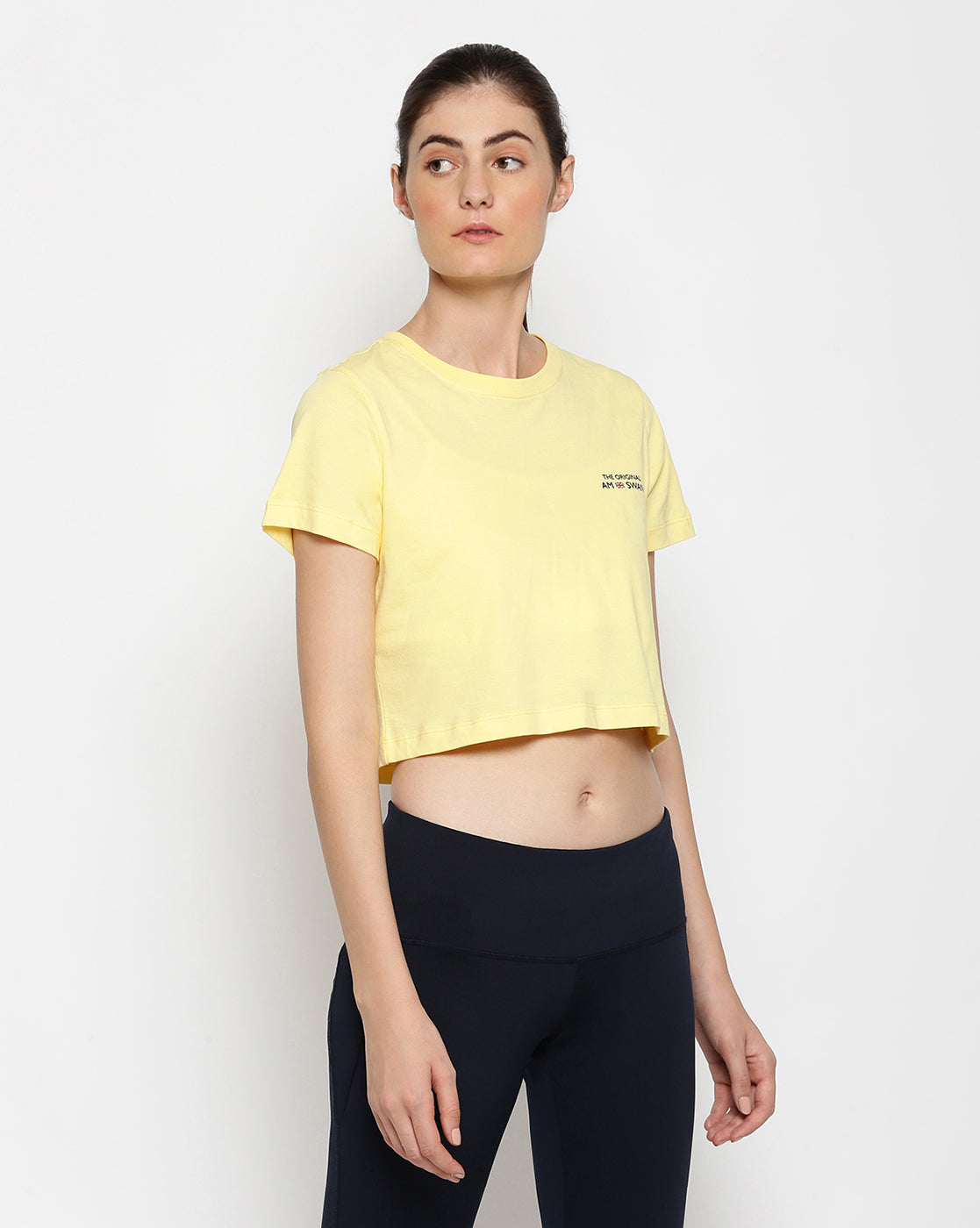 Women'S Premium Cotton Printed Half Sleeve Crop T-Shirts