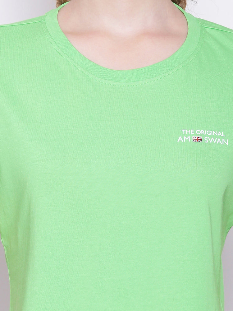 Women'S Premium Cotton Printed Half Sleeve Crop T-Shirts